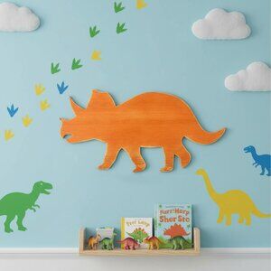 Triceratops Dinosaur Wood Wall Decoration Boys Room Kids Decor